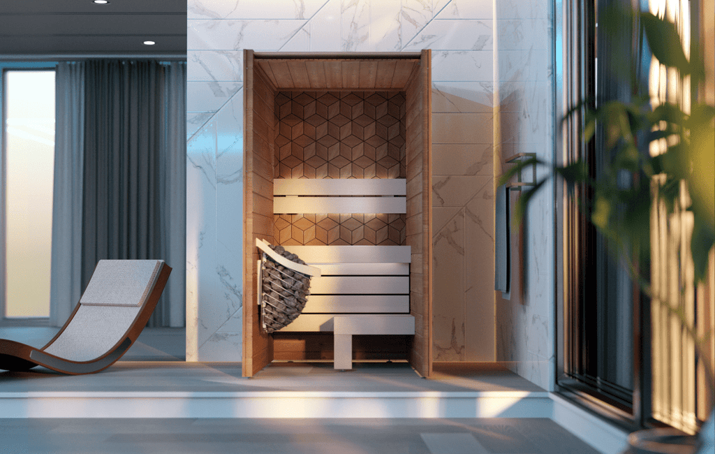 Leil® Saunas Como 1 - 120 (1 - Person) Indoor Sauna - West Coast Saunas - LS-COMO-1-120