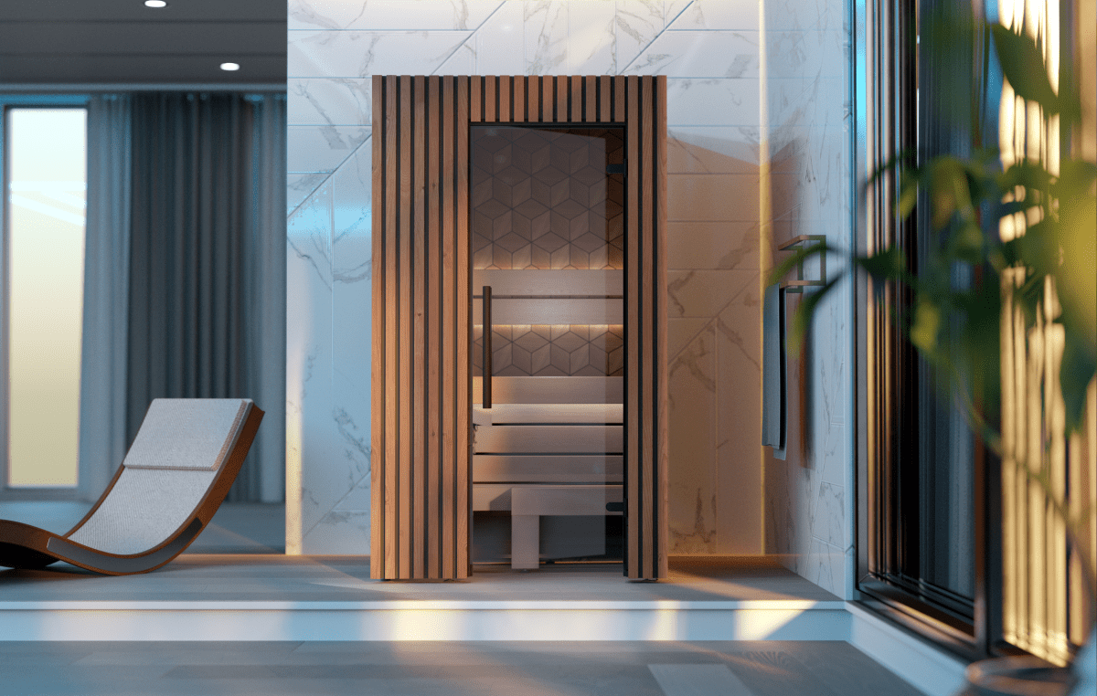 Leil® Saunas Como 1 - 120 (1 - Person) Indoor Sauna - West Coast Saunas - LS-COMO-1-120