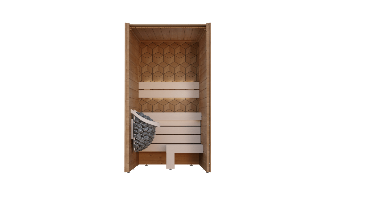 Leil® Saunas Como 1 - 120 (1 - Person) Indoor Sauna - West Coast Saunas - LS-COMO-1-120