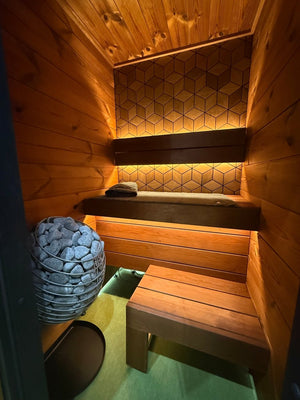 Leil® Saunas Como 1 - 120 (1 - Person) Indoor Sauna - West Coast Saunas - LS-COMO-1-120