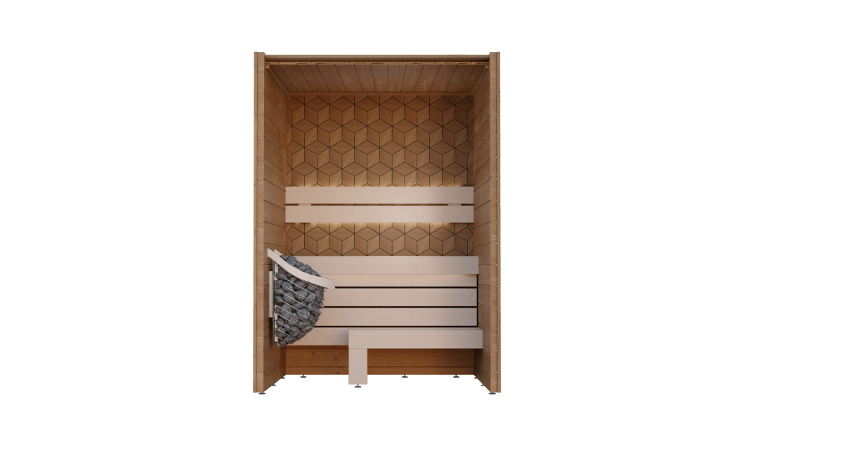 Leil® Saunas Como 2 - 150 (2 - Person) Indoor Sauna - West Coast Saunas - LS-COMO-2-150