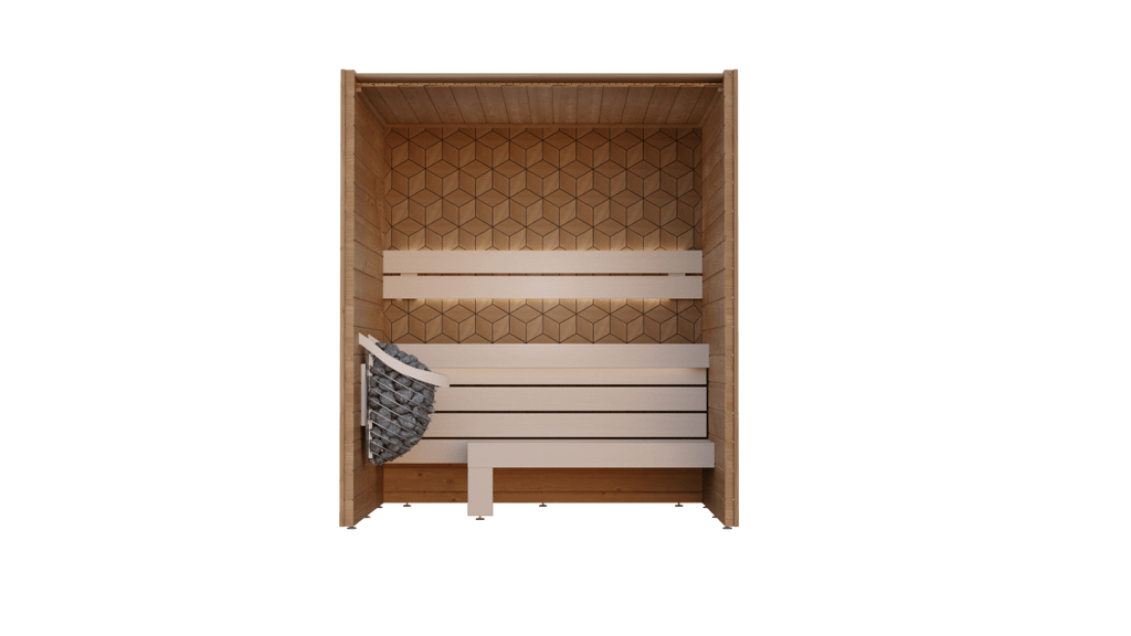 Leil® Saunas Como 3 - 180 (3 - Person) Indoor Sauna - West Coast Saunas - LS-COMO-3-180