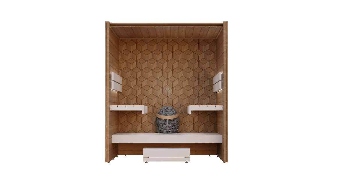 Leil® Saunas Como 4 - 180 (4 - Person) Indoor Sauna - West Coast Saunas - LS-COMO-4-180