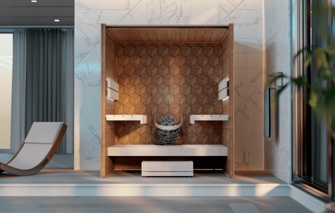 Leil® Saunas Como 4 - 180 (4 - Person) Indoor Sauna - West Coast Saunas - LS-COMO-4-180