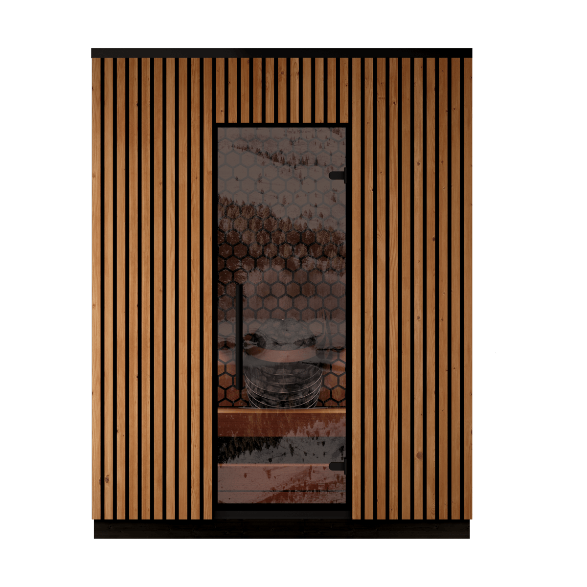 Leil® Saunas Viva 180 — Premium 4 - Person Outdoor Sauna Crafted from ThermoWood® - West Coast Saunas - LS-VIVA-180