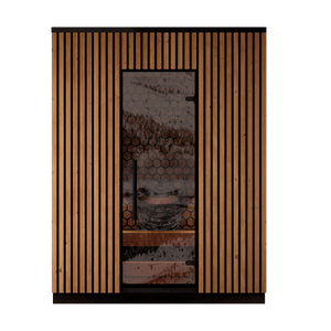 Leil® Saunas Viva 180 — Premium 4 - Person Outdoor Sauna Crafted from ThermoWood® - West Coast Saunas - LS-VIVA-180