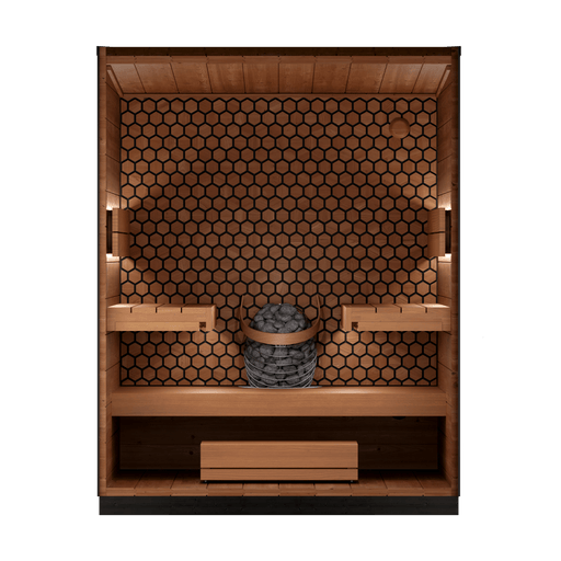 Leil® Saunas Viva 180 — Premium 4 - Person Outdoor Sauna Crafted from ThermoWood® - West Coast Saunas - LS-VIVA-180
