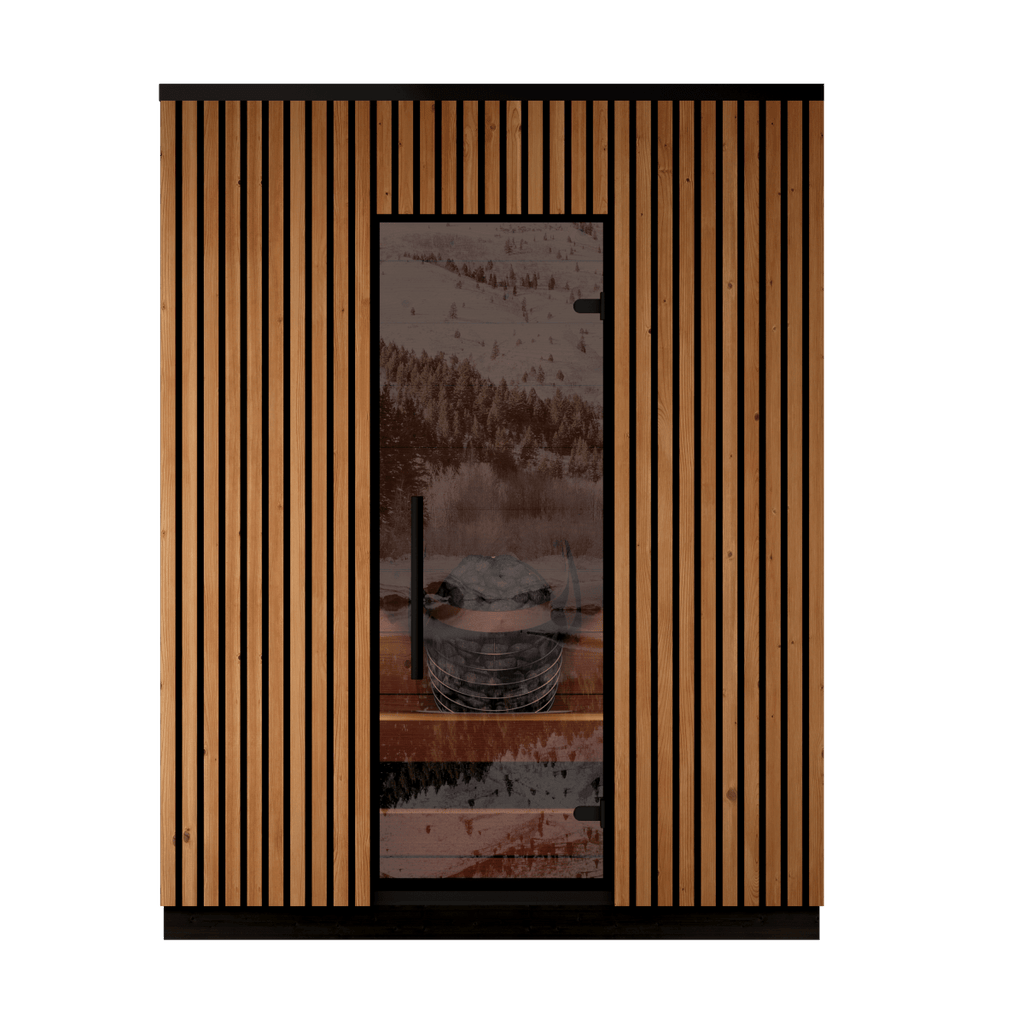 Leil® Saunas Viva 180 — Premium 4 - Person Outdoor Sauna Crafted from ThermoWood® - West Coast Saunas - LS-VIVA-180