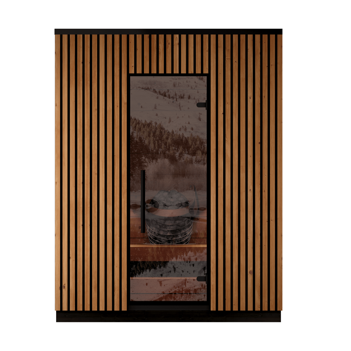 Leil® Saunas Viva 180 — Premium 4 - Person Outdoor Sauna Crafted from ThermoWood® - West Coast Saunas - LS-VIVA-180