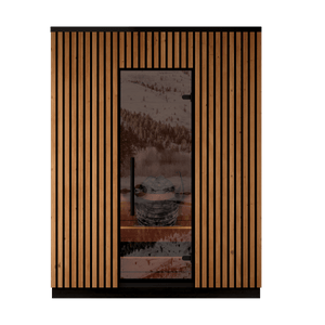 Leil® Saunas Viva 180 — Premium 4 - Person Outdoor Sauna Crafted from ThermoWood® - West Coast Saunas - LS-VIVA-180