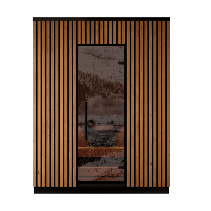 Leil® Saunas Viva 180 — Premium 4 - Person Outdoor Sauna Crafted from ThermoWood® - West Coast Saunas - LS-VIVA-180