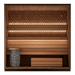 Leil® Saunas Viva 250 (4 - Person) Outdoor Sauna Kit — Tall, Premium ThermoWood® Design - West Coast Saunas - LS-VIVA-250