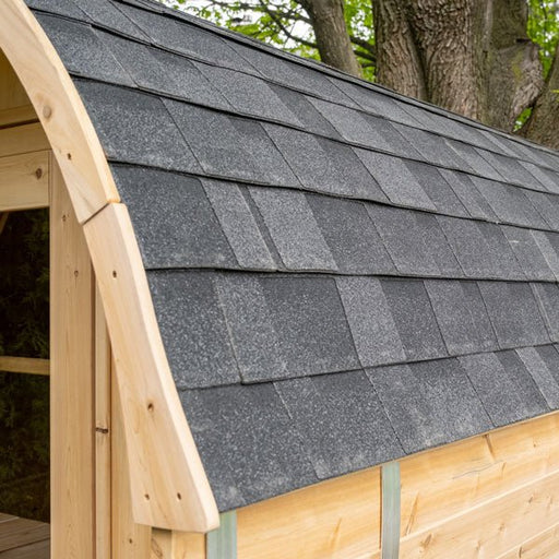 LeisureCraft Asphalt Shingle Roof for Barrel Sauna - West Coast Saunas - ASPHALT - CT23