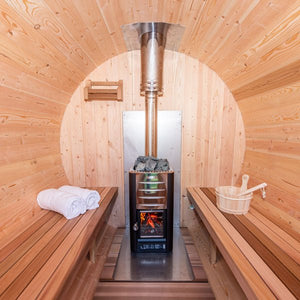 LeisureCraft Stainless Steel Chimney Set for Top - Mount Sauna Installation - West Coast Saunas - SB214