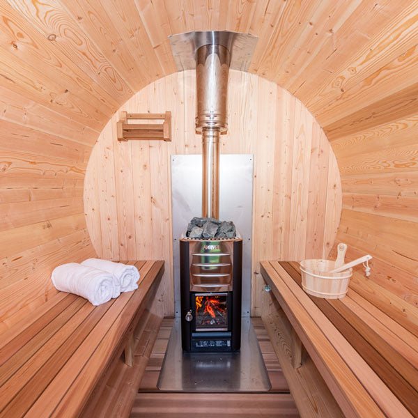 LeisureCraft Stainless Steel Chimney Set for Top - Mount Sauna Installation - West Coast Saunas - SB214