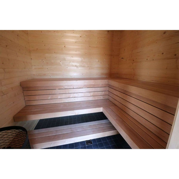Luxury Modern Outdoor Sauna Kit - Allure Lux 3 - West Coast Saunas - BZ - ALLURE - LUX - 3