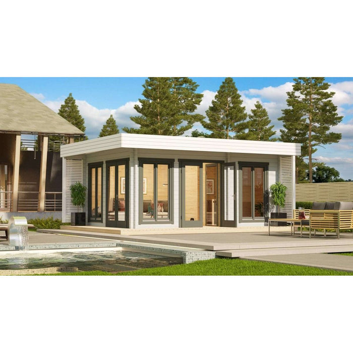 Luxury Modern Outdoor Sauna Kit - Allure Lux 3 - West Coast Saunas - BZ - ALLURE - LUX - 3