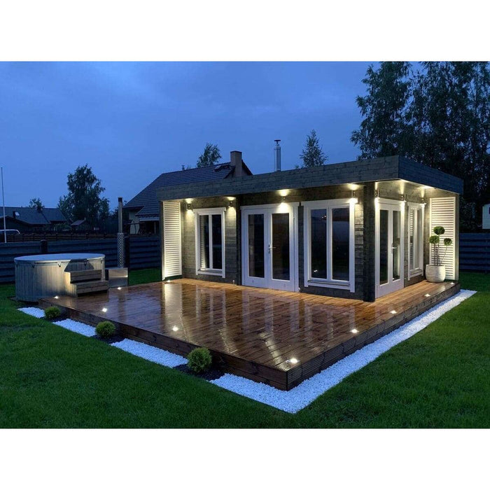 Luxury Modern Outdoor Sauna Kit - Allure Lux 3 - West Coast Saunas - BZ - ALLURE - LUX - 3