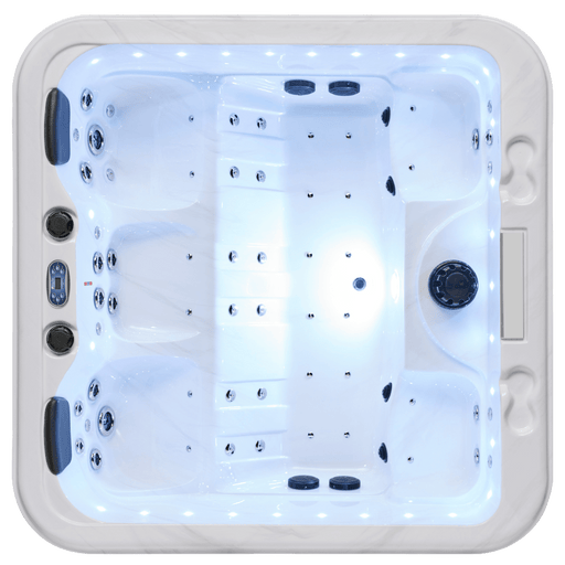Luxury Spas Social 5 Person Hot Tub - West Coast Saunas - WS - 297