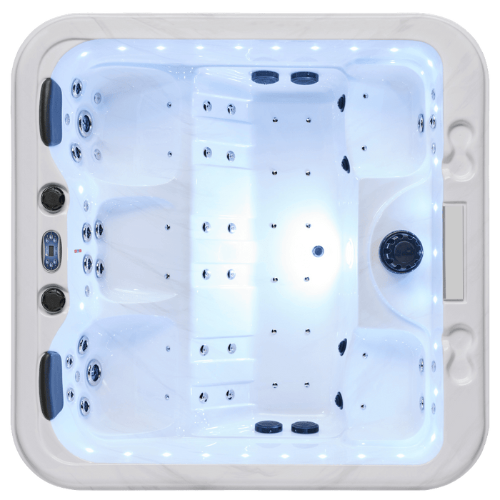 Luxury Spas Social 5 Person Hot Tub - West Coast Saunas - WS - 297