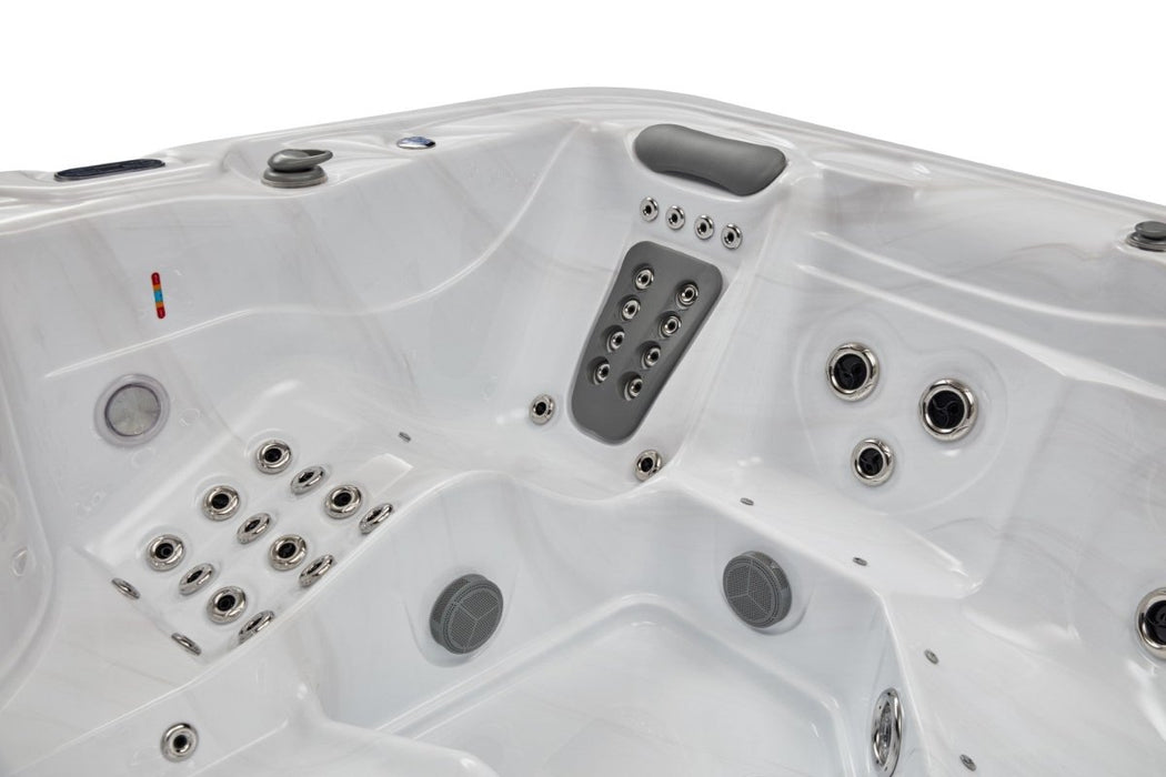 Luxury Spas Social 5 Person Hot Tub - West Coast Saunas - WS - 297