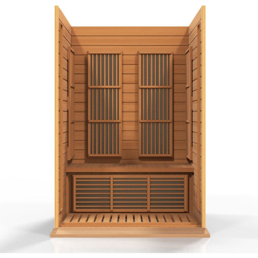 Maxxus 2-Person Low EMF FAR Infrared Dry Sauna in Canadian Red Cedar - West Coast Saunas - MX-K206-01 CED