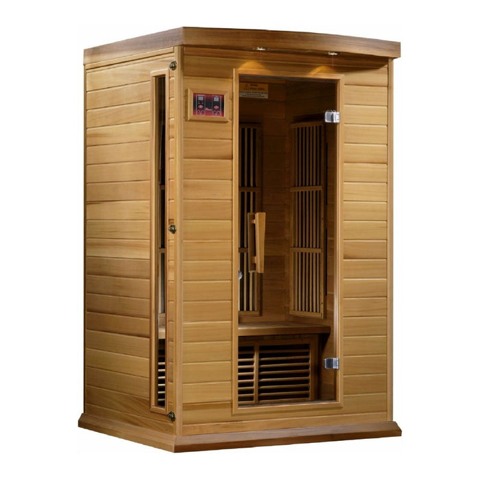 Maxxus 2-Person Low EMF FAR Infrared Dry Sauna in Canadian Red Cedar - West Coast Saunas - MX-K206-01 CED