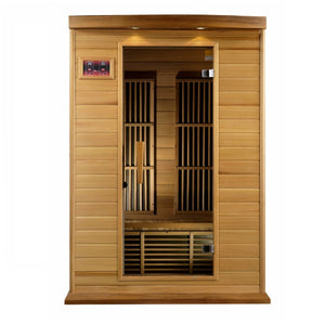 Maxxus 2-Person Low EMF FAR Infrared Dry Sauna in Canadian Red Cedar - West Coast Saunas - MX-K206-01 CED