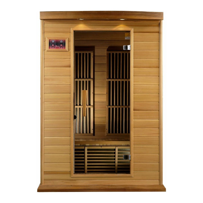 Maxxus 2-Person Low EMF FAR Infrared Dry Sauna in Canadian Red Cedar - West Coast Saunas - MX-K206-01 CED