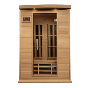 Maxxus 2-Person Near Zero EMF FAR Infrared Sauna in Canadian Hemlock - West Coast Saunas - MX-K206-01-ZF