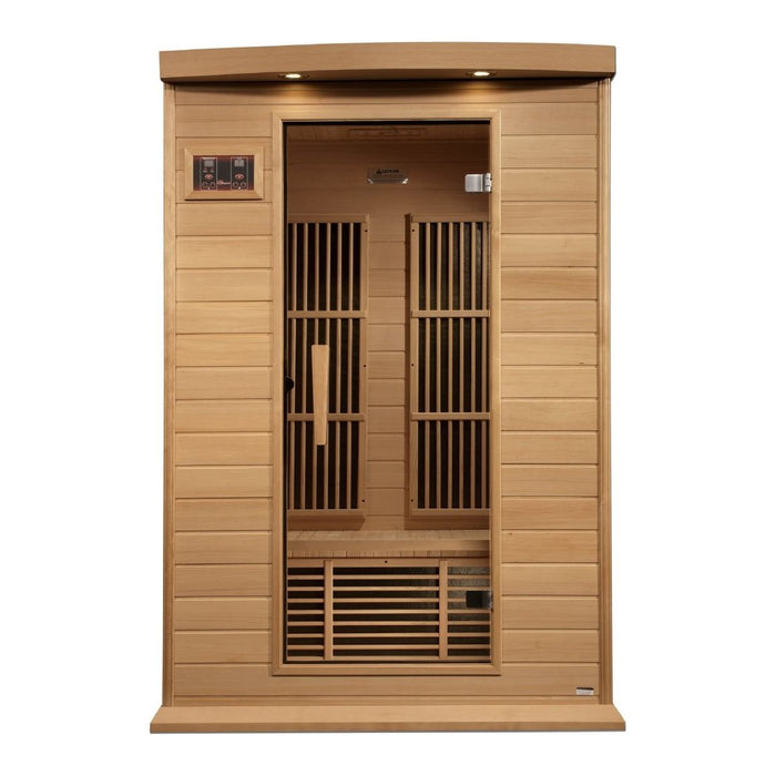 Maxxus 2-Person Near Zero EMF FAR Infrared Sauna in Canadian Hemlock - West Coast Saunas - MX-K206-01-ZF