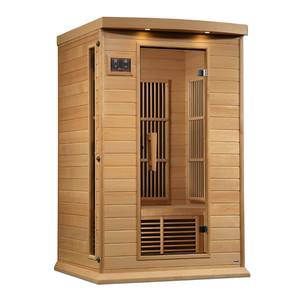 Maxxus 2-Person Near Zero EMF FAR Infrared Sauna in Canadian Hemlock - West Coast Saunas - MX-K206-01-ZF