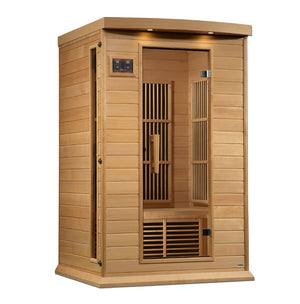 Maxxus 2-Person Near Zero EMF FAR Infrared Sauna in Canadian Hemlock - West Coast Saunas - MX-K206-01-ZF