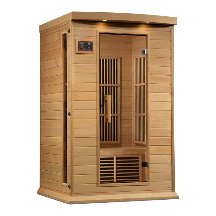 Maxxus 2-Person Near Zero EMF FAR Infrared Sauna in Canadian Hemlock - West Coast Saunas - MX-K206-01-ZF