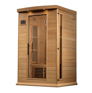 Maxxus 2-Person Near Zero EMF FAR Infrared Sauna in Canadian Hemlock - West Coast Saunas - MX-K206-01-ZF