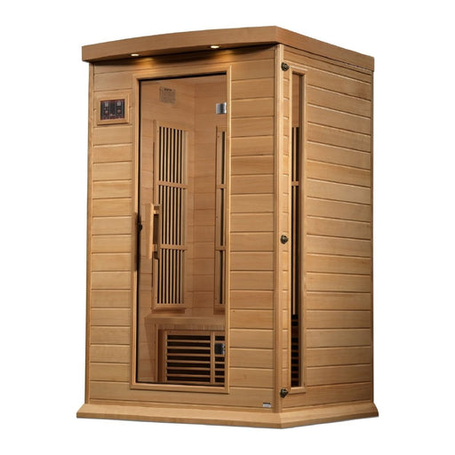 Maxxus 2-Person Near Zero EMF FAR Infrared Sauna in Canadian Hemlock - West Coast Saunas - MX-K206-01-ZF