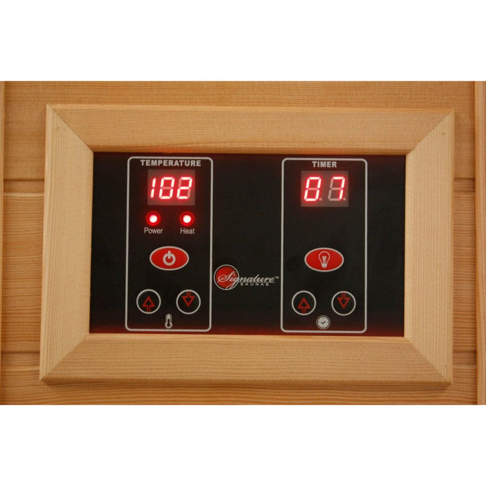 Maxxus 3-Person Corner Low EMF FAR Infrared Dry Sauna in Canadian Red Cedar - West Coast Saunas - MX-K356-01 CED