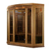 Maxxus 3-Person Corner Low EMF FAR Infrared Dry Sauna in Canadian Red Cedar - West Coast Saunas - MX-K356-01 CED