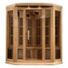 Maxxus 3-Person Corner Near Zero EMF FAR Infrared Dry Sauna in Canadian Hemlock - West Coast Saunas - MX-K356-01-ZF
