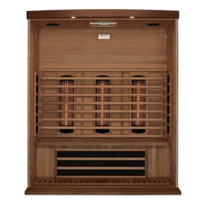 Maxxus 3-Person Full Spectrum Near Zero EMF FAR Cedar Infrared Sauna - West Coast Saunas - MX-M306-01-FS CED