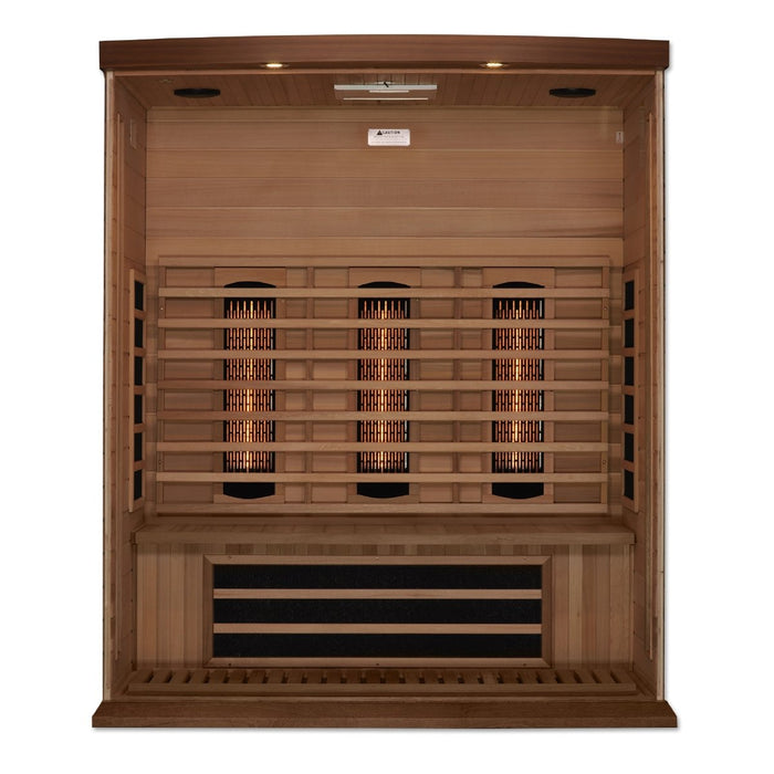 Maxxus 3-Person Full Spectrum Near Zero EMF FAR Cedar Infrared Sauna - West Coast Saunas - MX-M306-01-FS CED