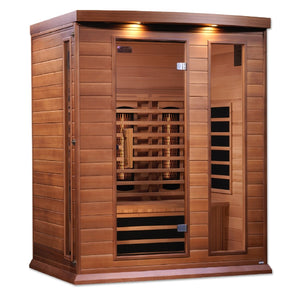 Maxxus 3-Person Full Spectrum Near Zero EMF FAR Cedar Infrared Sauna - West Coast Saunas - MX-M306-01-FS CED