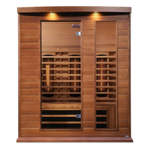 Maxxus 3-Person Full Spectrum Near Zero EMF FAR Cedar Infrared Sauna - West Coast Saunas - MX-M306-01-FS CED