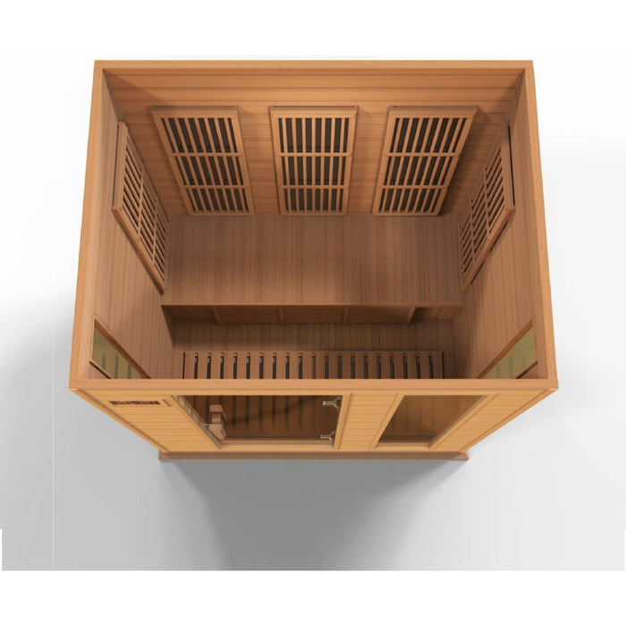 Maxxus 3-Person Low EMF FAR Infrared Dry Sauna in Canadian Red Cedar - West Coast Saunas - MX-K306-01 CED
