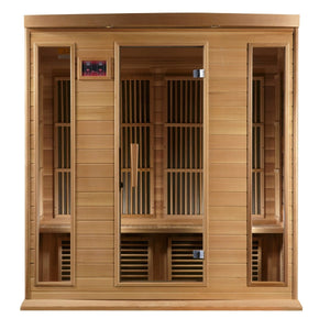 Maxxus 4-Person Low EMF FAR Infrared Sauna in Canadian Red Cedar - West Coast Saunas - MX-K406-01 CED