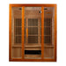 Maxxus "Alpine" 3-Person Corner Low EMF FAR Infrared Dry Sauna in Canadian Hemlock - West Coast Saunas - MX-J306-02S
