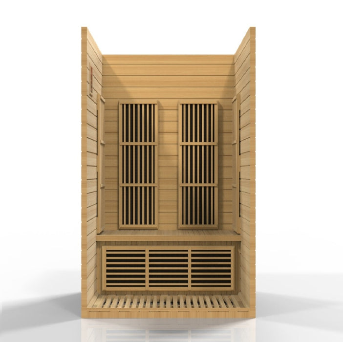 Maxxus Seattle 2 - Person Near Zero EMF (Under 2MG) FAR Infrared Sauna (Canadian Hemlock) - West Coast Saunas - MX - J206 - 01 - ZF