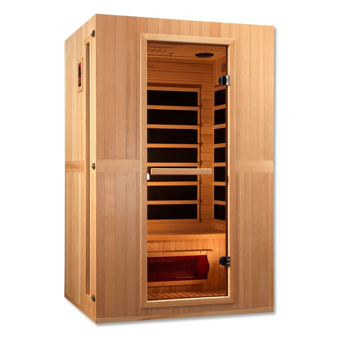 Maxxus "Serenity" 2-Person Low EMF FAR Infrared Sauna in Canadian Hemlock - West Coast Saunas - MX-LS2-01