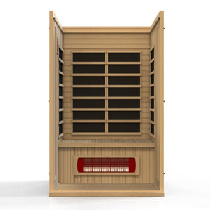 Maxxus "Serenity" 2-Person Low EMF FAR Infrared Sauna in Canadian Hemlock - West Coast Saunas - MX-LS2-01