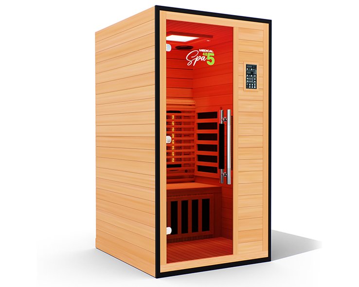 Medical Saunas Commercial 1 Person MD Approved Infrared Dry Sauna - West Coast Saunas - ms-medical-com-485